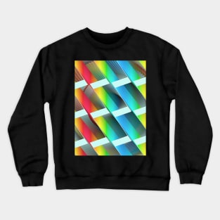 Geometric Wave #2 - Repeat Pattern Modular Synth Art Crewneck Sweatshirt